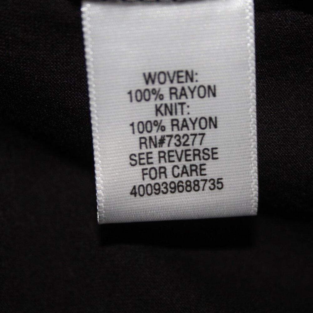 Apt 9 Top $30 Sz S Black White Round Neck Sleeveless 100% Rayon Top - Picture 10 of 11